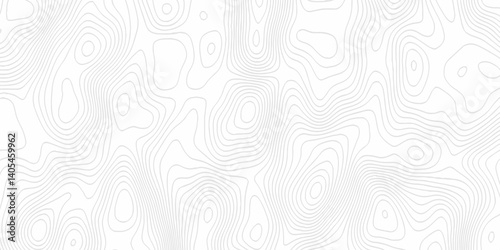 White topography topology vector white background fresh contour map texture. white seamless pattern Abstract background with a wave Topography and geography map grid abstract backdrop.