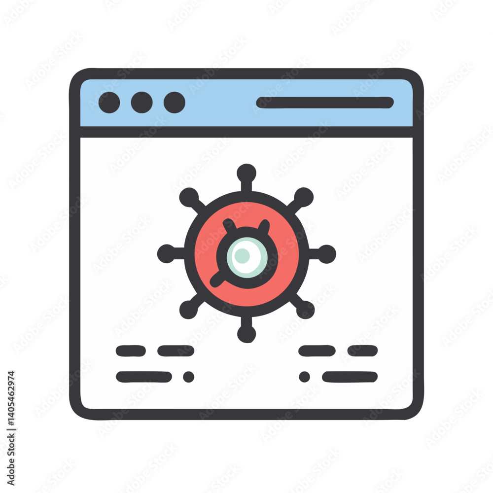 Virus Spread Icon Representing Infection Transmission and Biological Contamination Virus Spread Icon Representing Infection Transmission and Biological Contamination