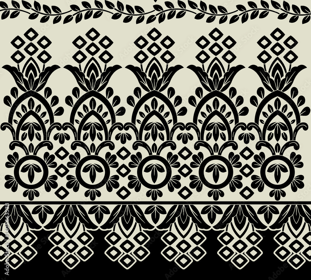 black and white seamless pattern