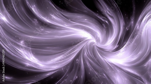 Abstract swirling purple light energy.