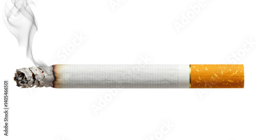 Isolated Burning Cigarette