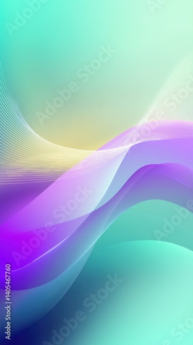 Soft pastel gradient waves create a modern abstract background, perfect for corporate or tech designs with a minimalist touch