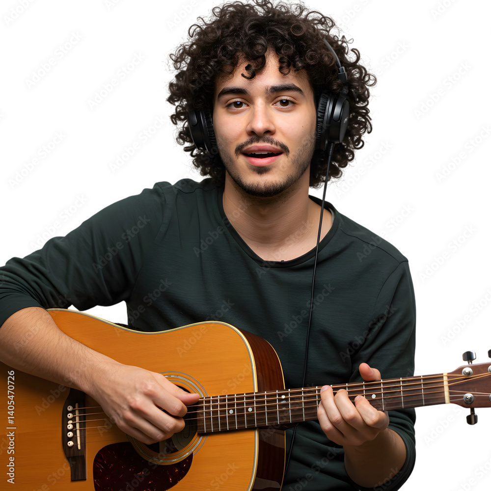 Obraz premium young man with guitar
