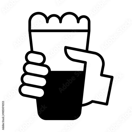Beer Pub Mug Solid Icon