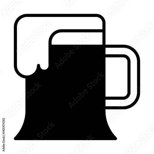 Beer Pub Mug Solid Icon