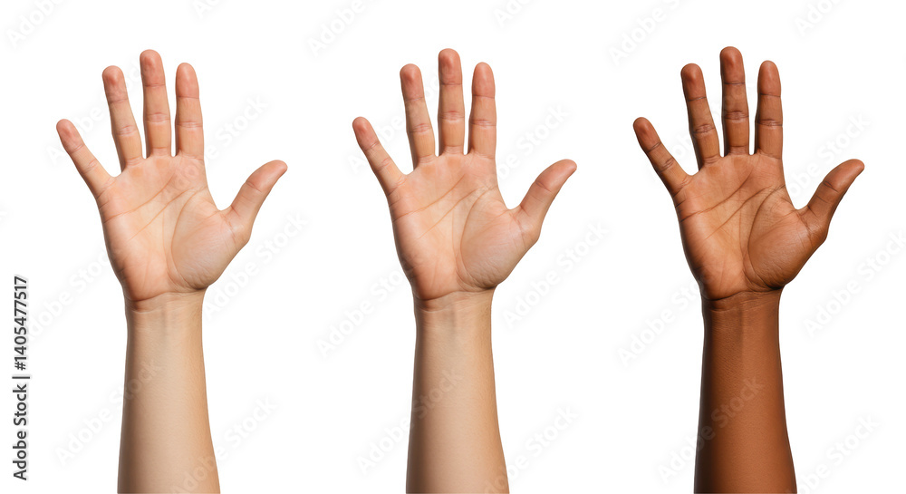 Isolated Diverse Hands