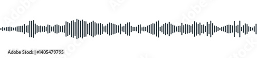 Obraz na płótnie seamless sound waveform pattern for radio podcasts, music player, video editor, voise message in social media chats, voice assistant, recorder. vector illustration w salonie