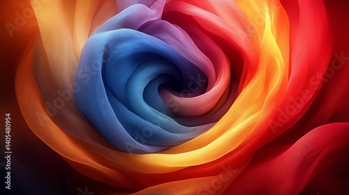 Abstract swirling colorful fabric. (1)