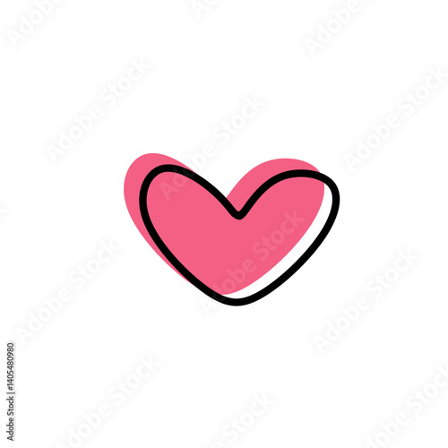 Love icon, herat icon, vector symbol icon of love