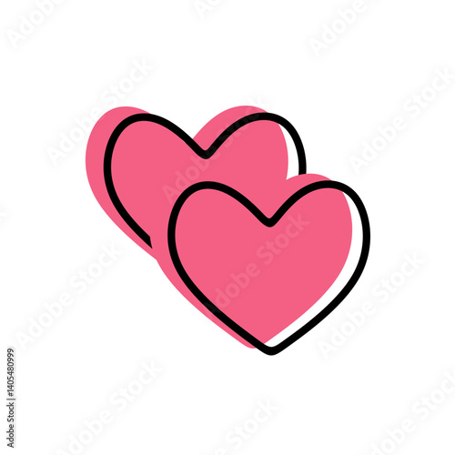 Love icon, herat icon, vector symbol icon of love