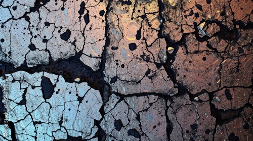 Abstract Brutal grunge style texture, powerful aesthetics, noise and grittiness, deep harmony of chaos