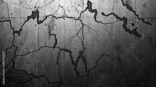 Abstract Brutal grunge style texture, powerful aesthetics, noise and grittiness, deep harmony of chaos