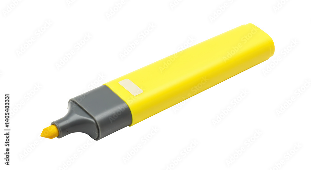Isolated yellow highlighter marker Isolated yellow highlighter marker