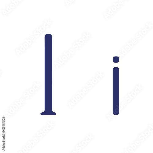 English letter (uppercase and lowercase) isolated on white background