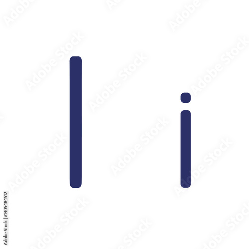 English letter (uppercase and lowercase) isolated on white background