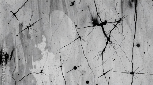 Abstract Brutal grunge style texture, powerful aesthetics, noise and grittiness, deep harmony of chaos