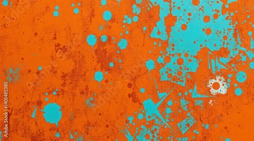 Abstract Brutal grunge style texture, powerful aesthetics, noise and grittiness, deep harmony of chaos