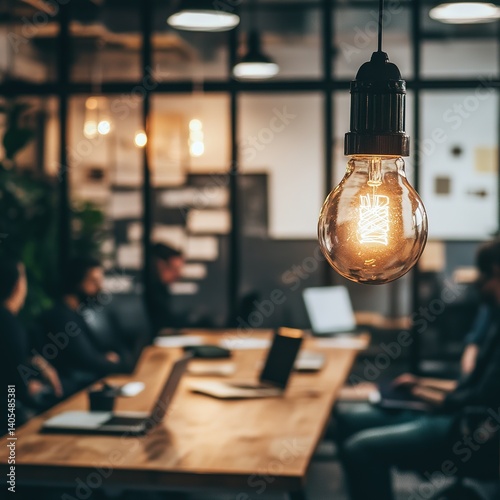 Creative meeting space office interior photography modern environment close-up view innovative ideas