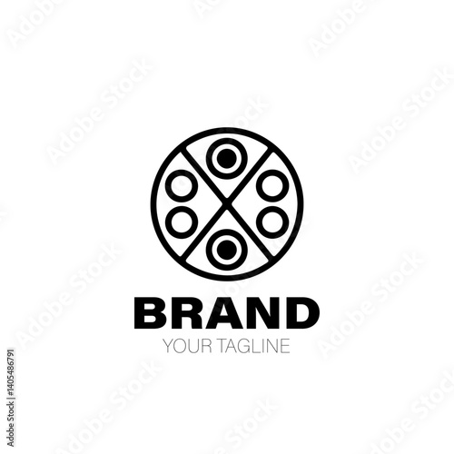 Pizza Logo. Pizza Logo Design. Pizza Logo Brand. Pizza Logo Vector Design Isolated on White Background