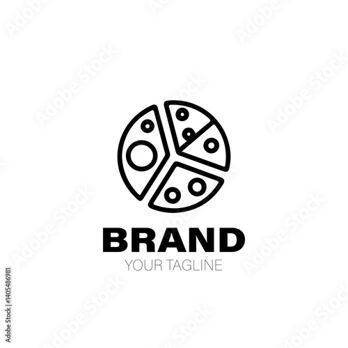 Pizza Logo. Pizza Logo Design. Pizza Logo Brand. Pizza Logo Vector Design Isolated on White Background