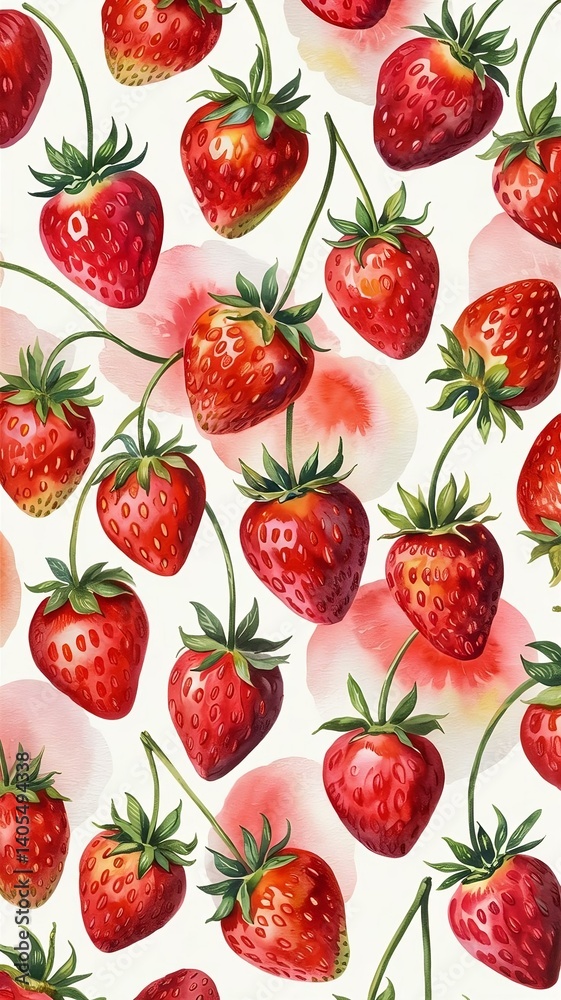 seamless pattern with strawberries seamless pattern with strawberries