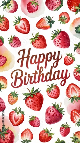 vector illustration of a strawberry background
