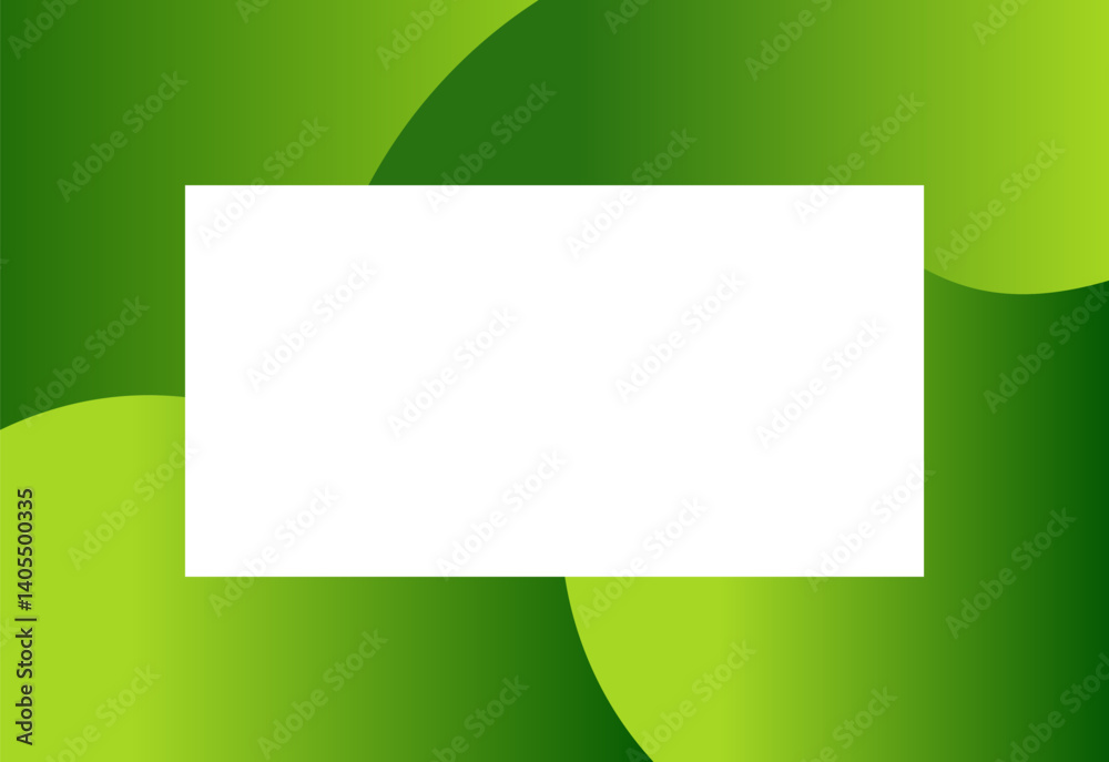 Fototapeta premium Rectangular abstract graphic. rectangle frame icon in a gradient green color