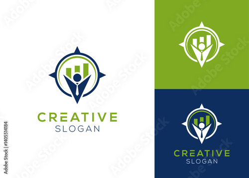 Financial navigation consultant logo design