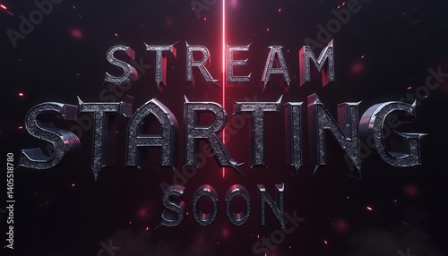 Stream Starting Soon: A digital and captivating announcement of a stream beginning soon, against a dynamic and engaging backdrop, creating a sense of anticipation. 
