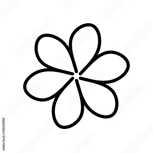 vector illustration of an abstract flower