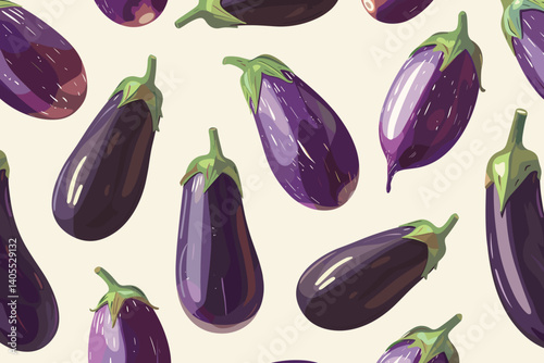 Eggplant purple eggplant long eggplant healthy vegetables