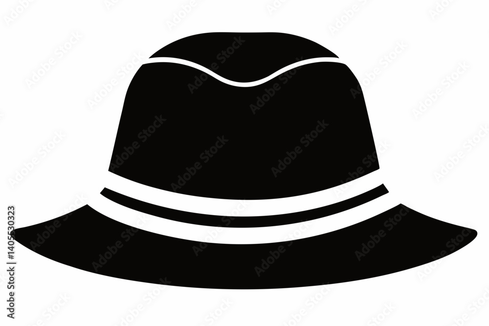 bucket hat design silhouette vector illustration bucket hat design silhouette vector illustration