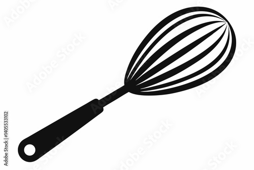 whisk in motion design silhouette vector illustration
