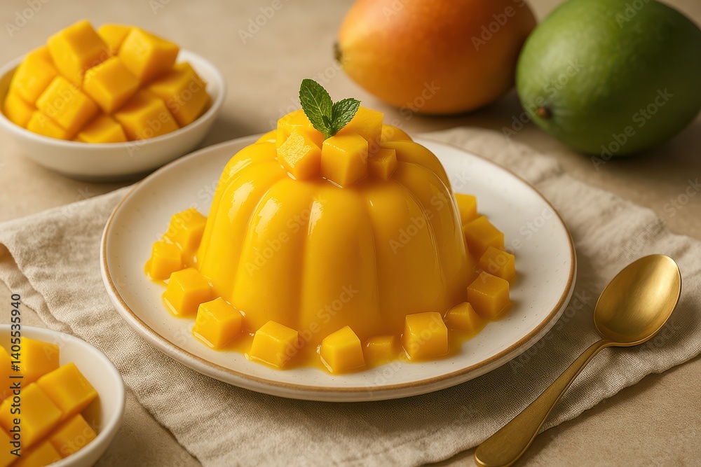 Hong Kong Mango Pudding (芒果布丁) Dessert with Fresh Mango
Hong Kong Mango Pudding (芒果布丁) Dessert with Fresh Mango