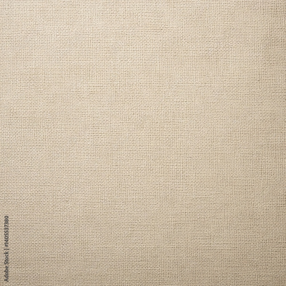 Fototapeta premium Textured Neutral Beige Canvas Background with Gentle Natural Fibers - Perfect for Organic Branding