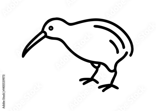  kiwi bird. animal icon.