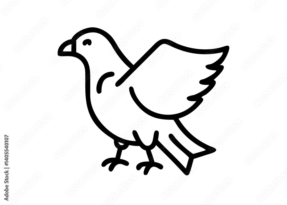 Fototapeta premium eagle. bird animal icon.