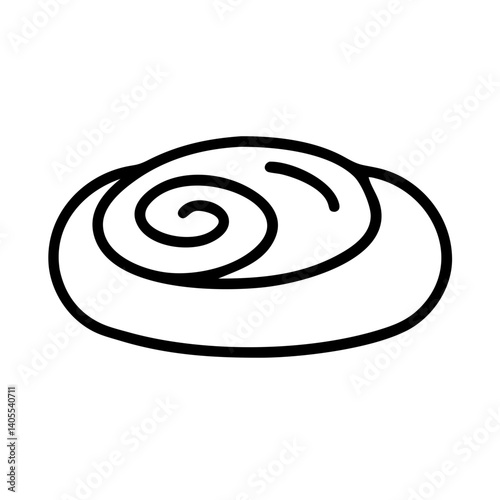 cinnamon roll. food icon. bread.