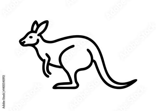 wallaby. animal icon.