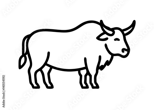 yak. animal icon.