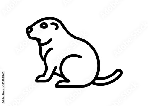 prairie dog. animal icon.