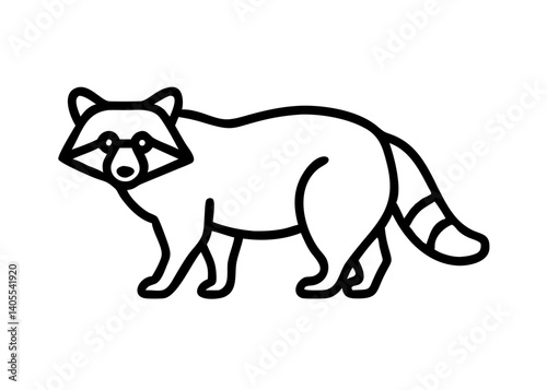 raccoon dog. animal icon.