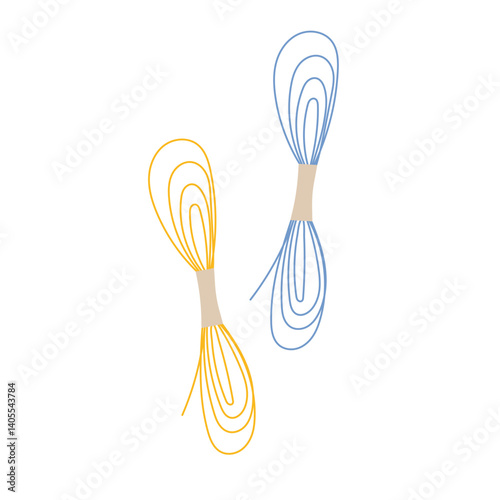 Embroidery threads Handicraft Vector illustration