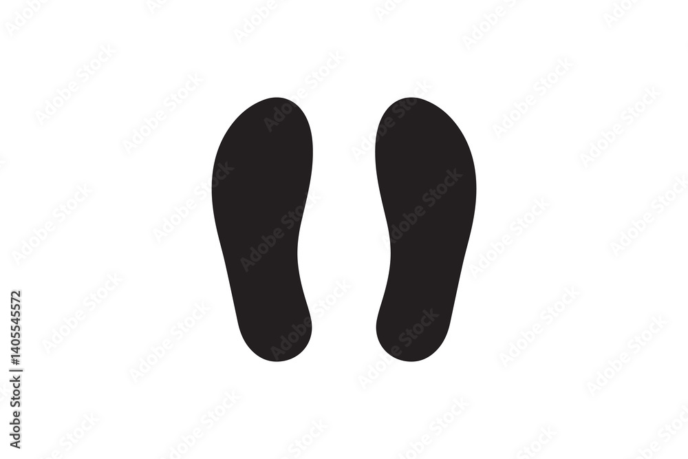simple Slipper silhouette icon vector isolated in white background simple Slipper silhouette icon vector isolated in white background