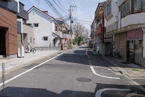 足立区扇大橋付近の町並み
