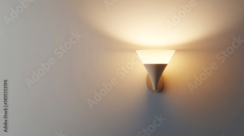 Modern Funnel-Shaped Wall Light: Warm Ambient Glow