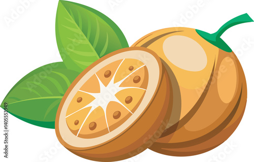 A vibrant, detailed vector art illustration of beautiful gooseberries, showcasing fresh, colorful fruit with artistic flair and natural appeal.