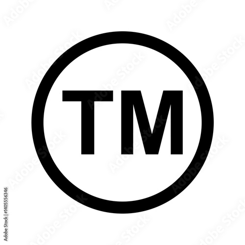 Trademark logo icon. Vector image