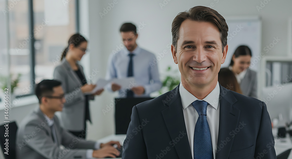 Confident Leader, Team Collaboration, Office Success AI Generated Confident Leader, Team Collaboration, Office Success AI Generated