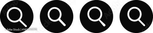 Search Icon vector illustration, magnifying glass symbol, search icon clip art. Search icon vector. Magnifier loupe sign